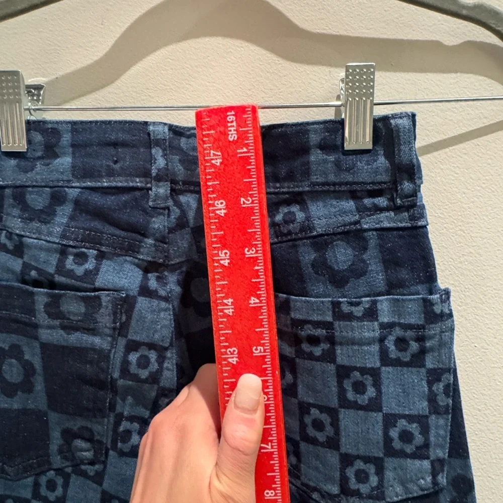 NWT- Jaded London Retro Print Flare Jeans W24 - Picture 6 of 11